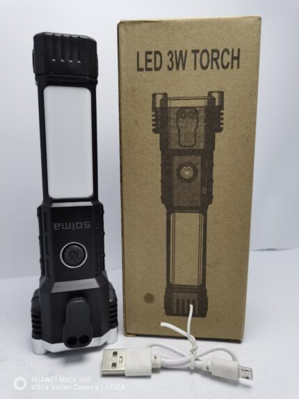 LINTERNA LED 3W RECARGABLE/USB PORTATIL