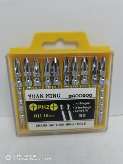 Set de puntas para destornillador PH2 *10