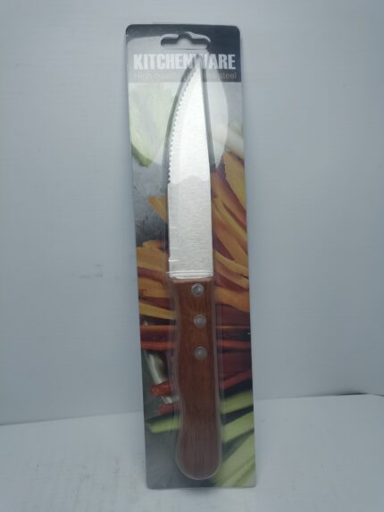 CUCHILLO MANGO MADERA TIPO CIERRITA